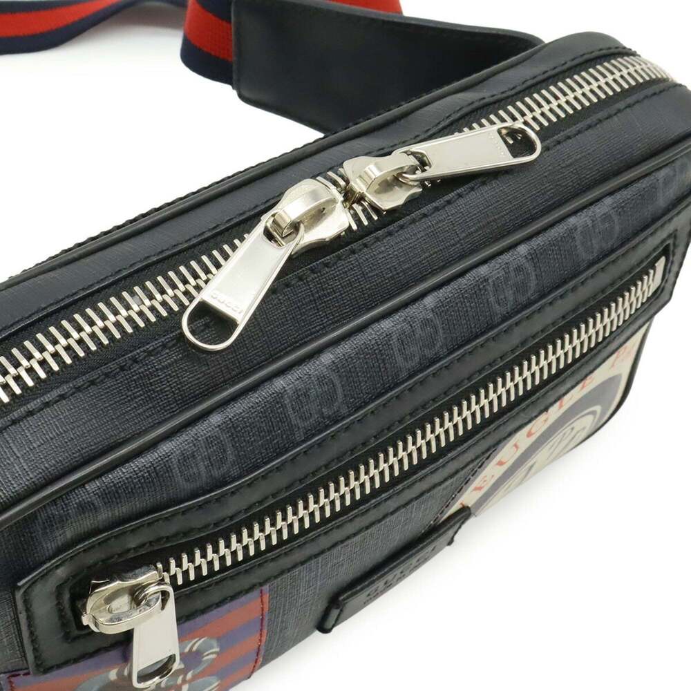 GUCCI Black Leather Fanny Pack - Picture 7 of 10